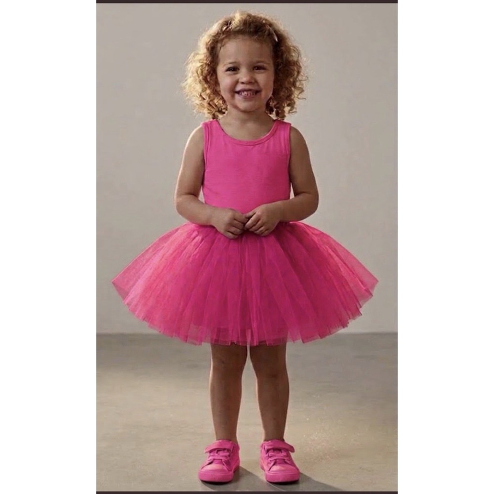 I Love Plum Tutu Ballerina Dance Pageant  BAE Size 1 Year Adele Pink